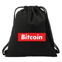 Bitcoin Red Box Logo Drawstring Bag