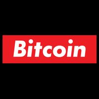 Bitcoin Red Box Logo Drawstring Bag