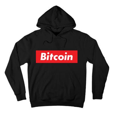 Bitcoin Red Box Logo Tall Hoodie