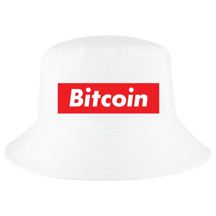 Bitcoin Red Box Logo Cool Comfort Performance Bucket Hat