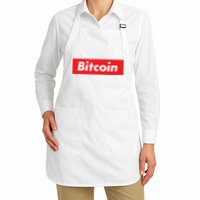 Bitcoin Red Box Logo Apron