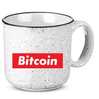 Bitcoin Red Box Logo 15oz Campfire Ceramic Mug