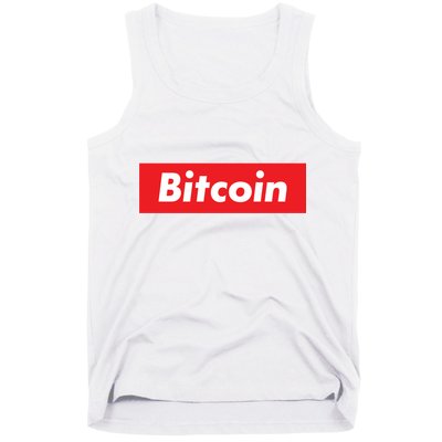 Bitcoin Red Box Logo Tank Top