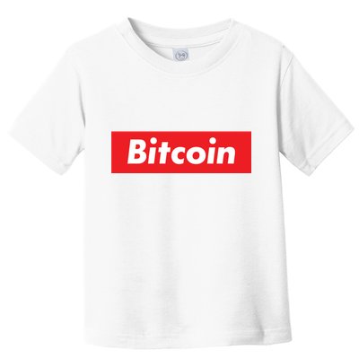 Bitcoin Red Box Logo Toddler T-Shirt