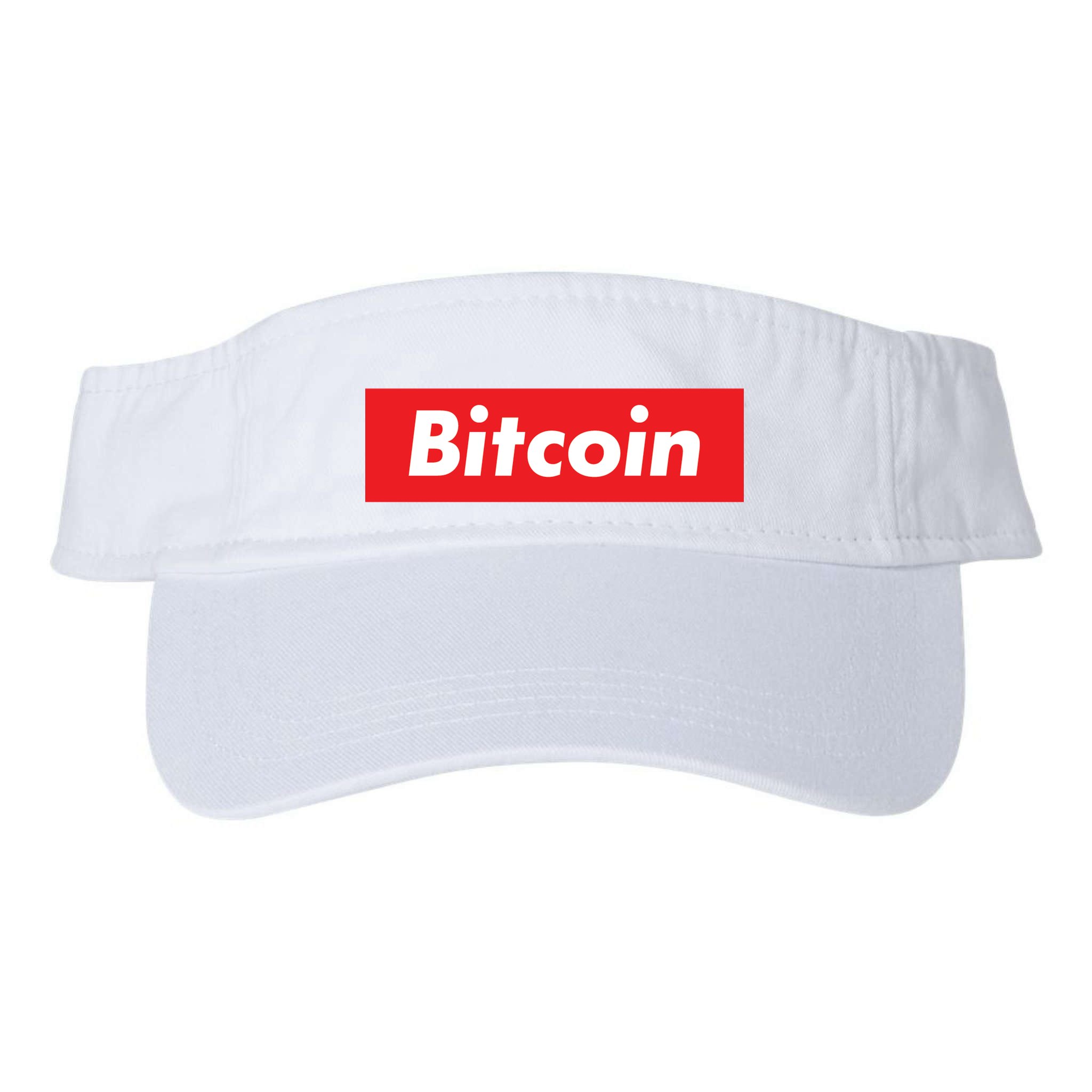 Bitcoin Red Box Logo Visor