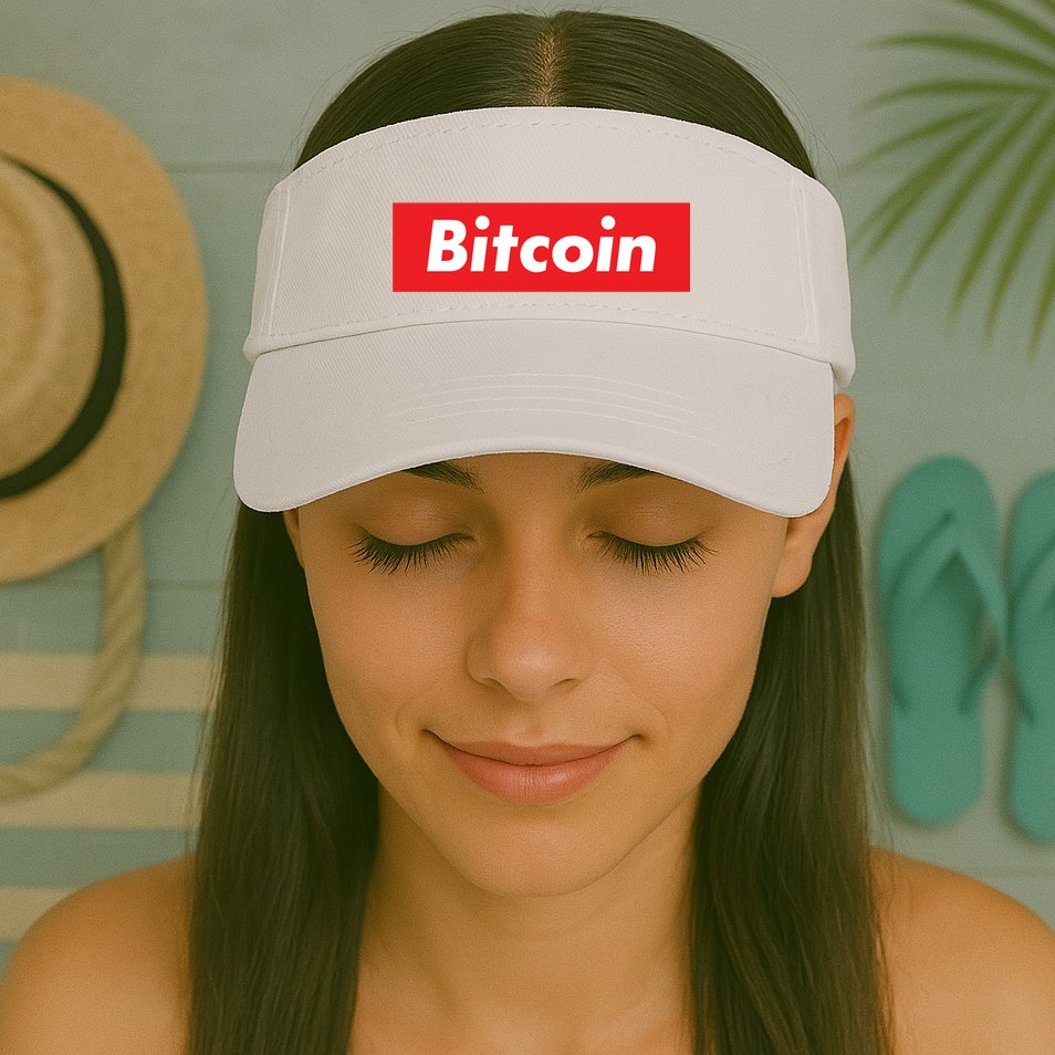 Bitcoin Red Box Logo Visor