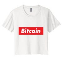 Bitcoin Red Box Logo Crop Top