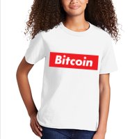 Bitcoin Red Box Logo Kids T-Shirt