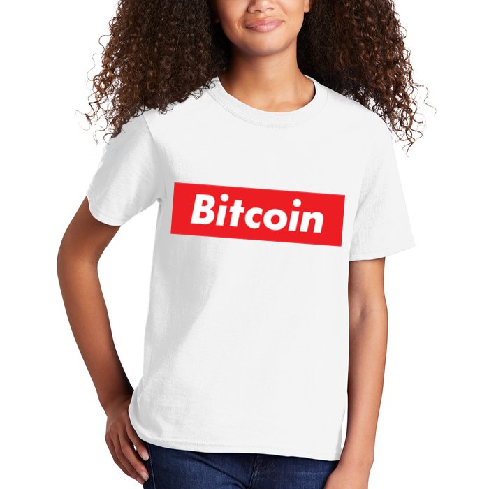Bitcoin Red Box Logo Kids T-Shirt