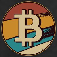 Bitcoin Retro Logo Adult Drive Performance Visor