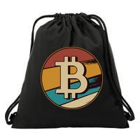 Bitcoin Retro Logo Drawstring Bag