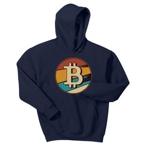 Bitcoin Retro Logo Kids Hoodie