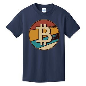 Bitcoin Retro Logo Kids T-Shirt