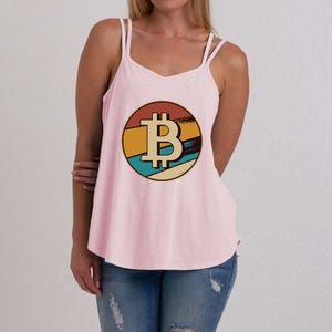 Bitcoin Retro Logo Women's Strappy Tank