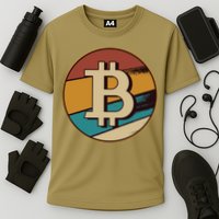 Bitcoin Retro Logo Performance Shirt
