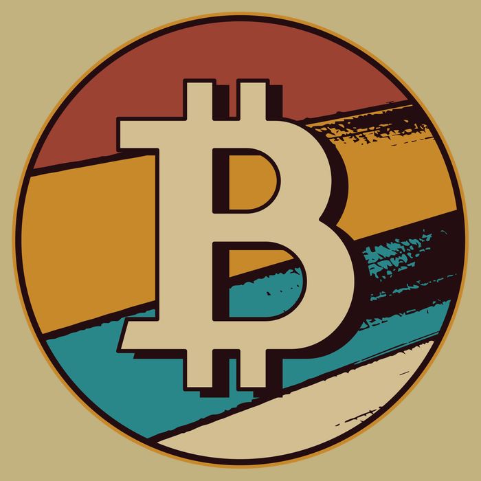 Bitcoin Retro Logo Performance Shirt