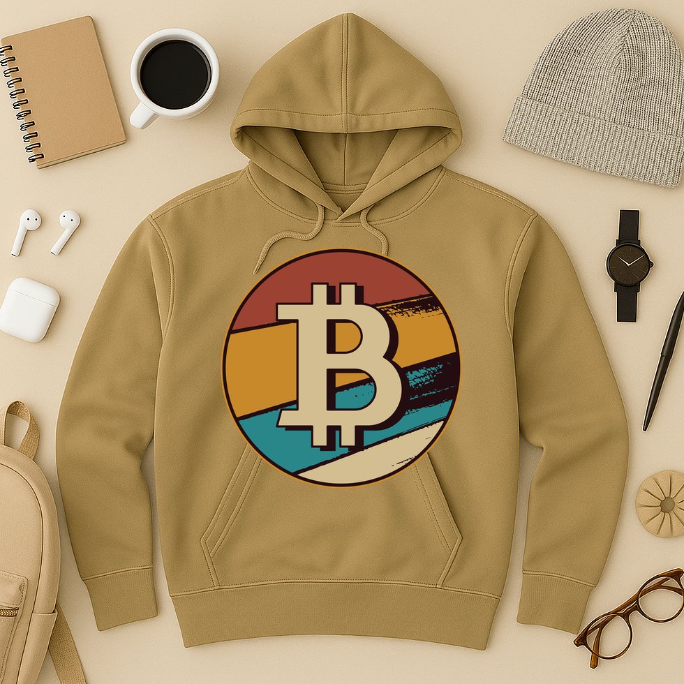 Bitcoin Retro Logo Hoodie