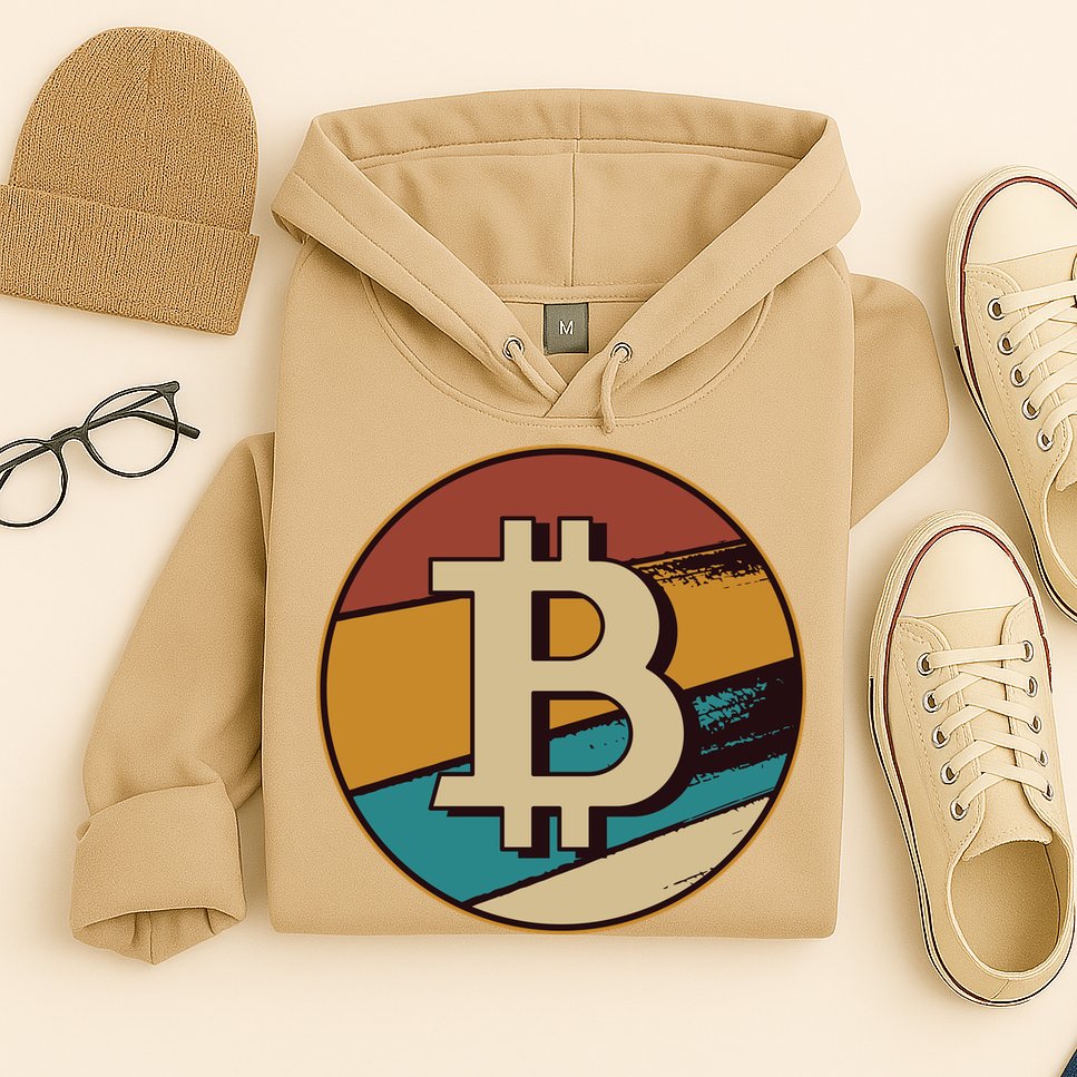 Bitcoin Retro Logo Hoodie