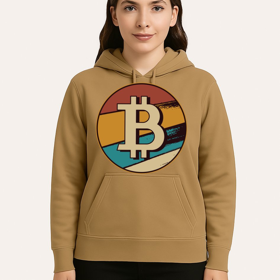 Bitcoin Retro Logo Hoodie