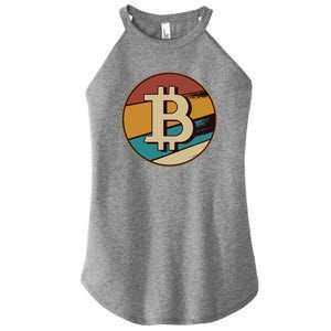 Bitcoin Retro Logo Women's Perfect Tri Rocker Tank