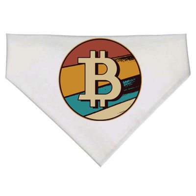 Bitcoin Retro Logo USA-Made Doggie Bandana