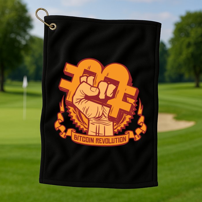 Bitcoin Revolution Golf Towel