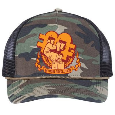 Bitcoin Revolution Retro Rope Trucker Hat Cap