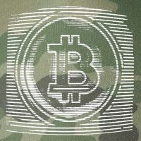 Bitcoin Static Logo Legacy Tie Dye Trucker Hat