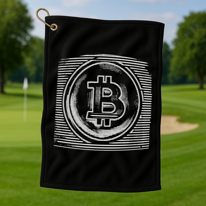 Bitcoin Static Logo Golf Towel