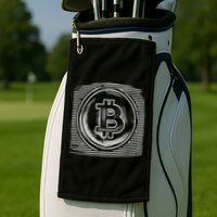 Bitcoin Static Logo Golf Towel