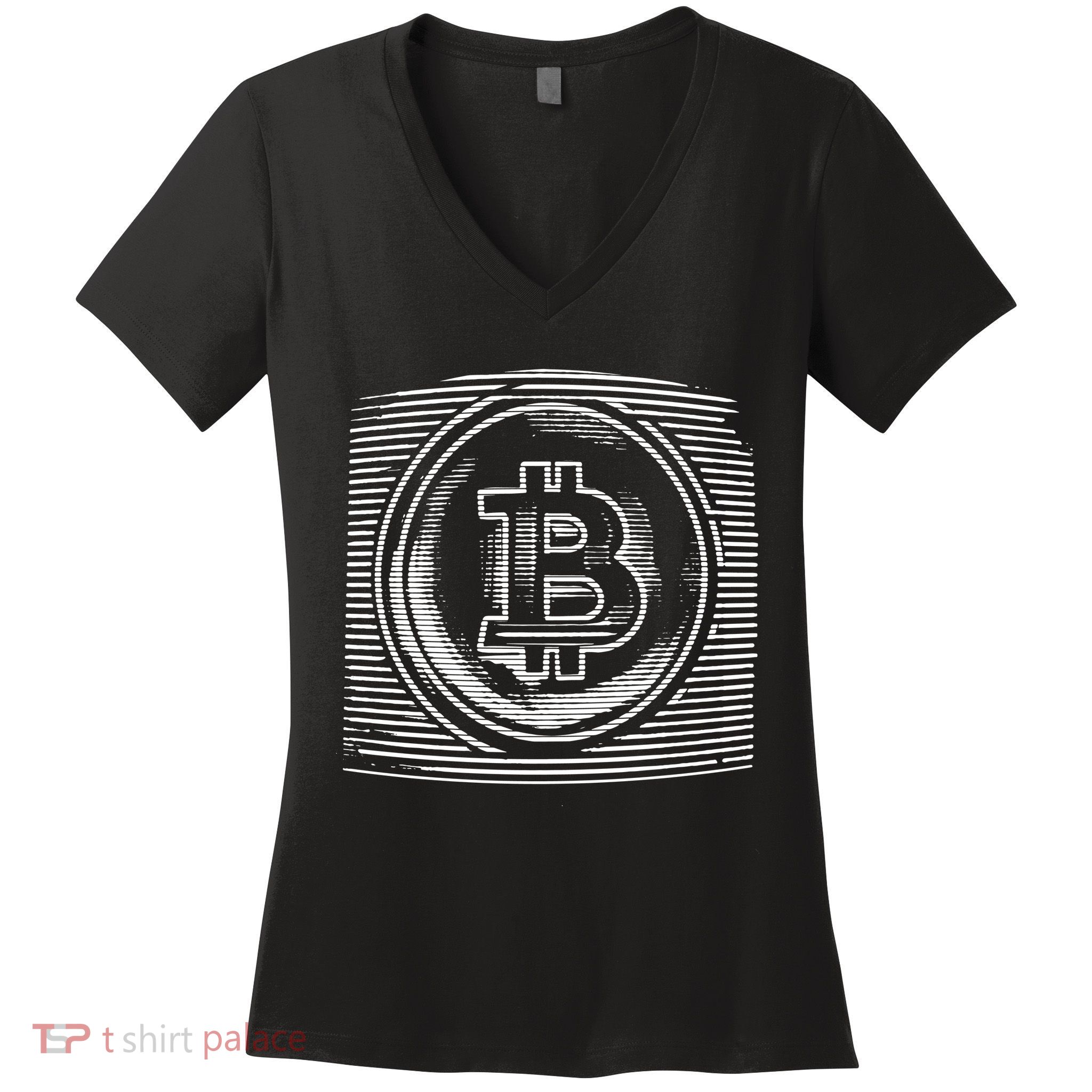 Bitcoin Static Logo Women's V-Neck T-Shirt