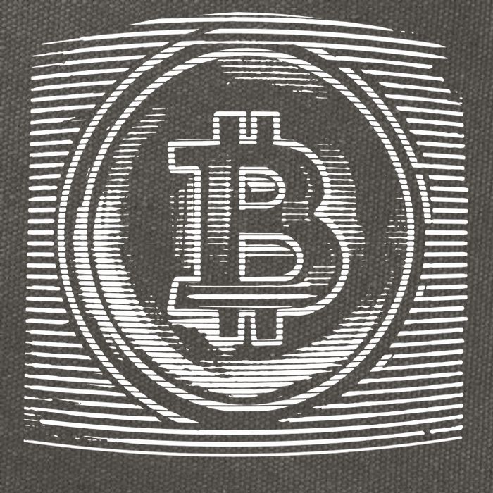 Bitcoin Static Logo Cotton Canvas Backpack