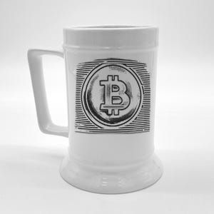 Bitcoin Static Logo Beer Stein