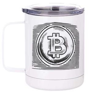 Bitcoin Static Logo 12 oz Stainless Steel Tumbler Cup