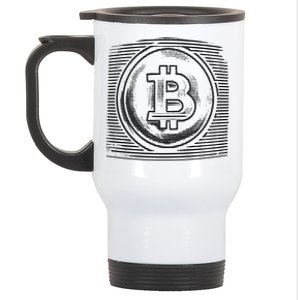 Bitcoin Static Logo Stainless Steel Travel Mug