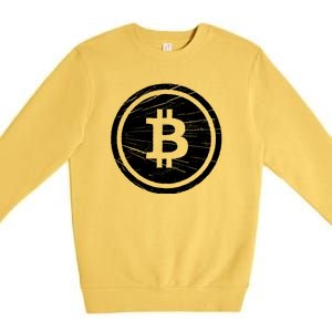 Bitcoin Symbol Premium Crewneck Sweatshirt