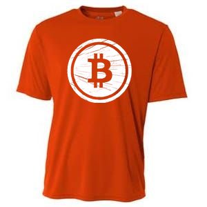 Bitcoin Symbol Cooling Performance Crew T-Shirt