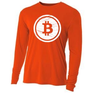 Bitcoin Symbol Cooling Performance Long Sleeve Crew