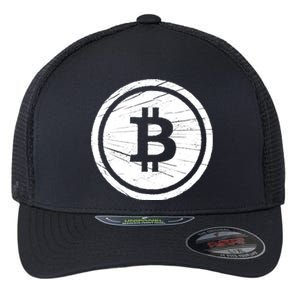 Bitcoin Symbol Flexfit Unipanel Trucker Cap