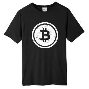 Bitcoin Symbol Tall Fusion ChromaSoft Performance T-Shirt