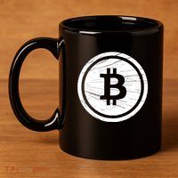 Bitcoin Symbol 11oz C Handle Ceramic Mug