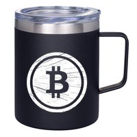 Bitcoin Symbol 12oz Stainless Steel Coffee Mug