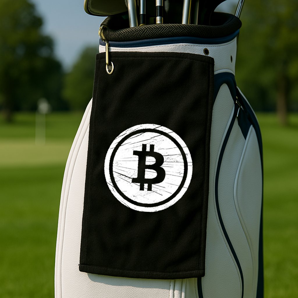 Bitcoin Symbol Golf Towel