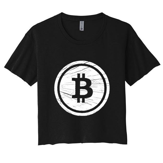 Bitcoin Symbol Crop Top