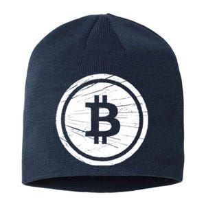 Bitcoin Symbol Sustainable Beanie