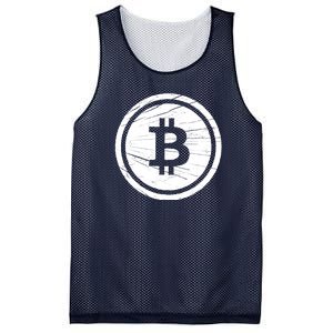 Bitcoin Symbol Mesh Reversible Basketball Jersey Tank