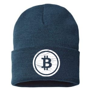 Bitcoin Symbol Sustainable Knit Beanie