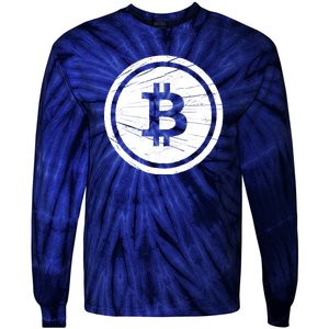 Bitcoin Symbol Tie-Dye Long Sleeve Shirt