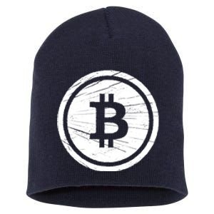 Bitcoin Symbol Short Acrylic Beanie