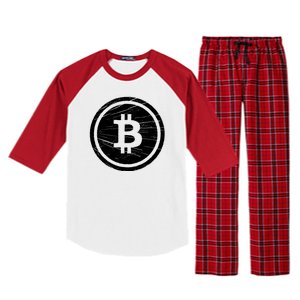 Bitcoin Symbol Raglan Sleeve Pajama Set